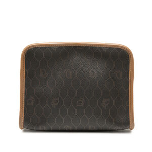 Pre-Loved Dior Honeycomb Coated Canvas Pouch